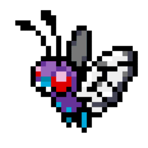 #012 Butterfree pärlplatta mall