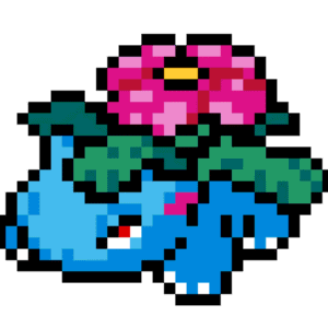 #03 Venusaur pärlplatta mall