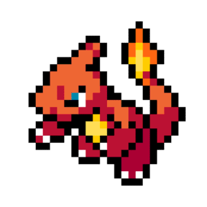 #05 Charmeleon pärlplatta mall