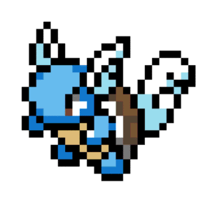 #08 Wartortle pärlplatta mall