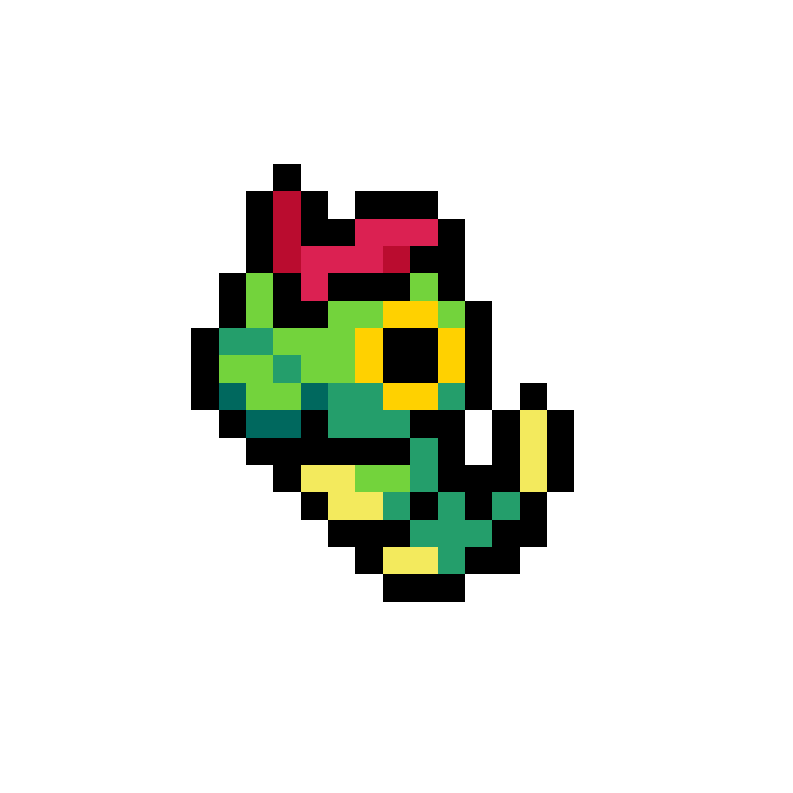 #10 Caterpie pärlplatta mall