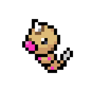 #13 Weedle pärlplatta mall