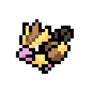 #16 Pidgey pärlplatta mall