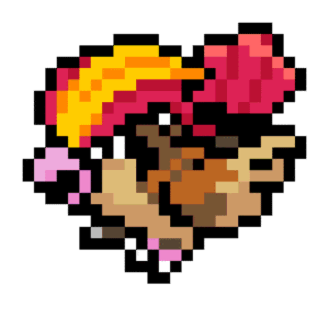 #18 Pidgeot pärlplatta mall