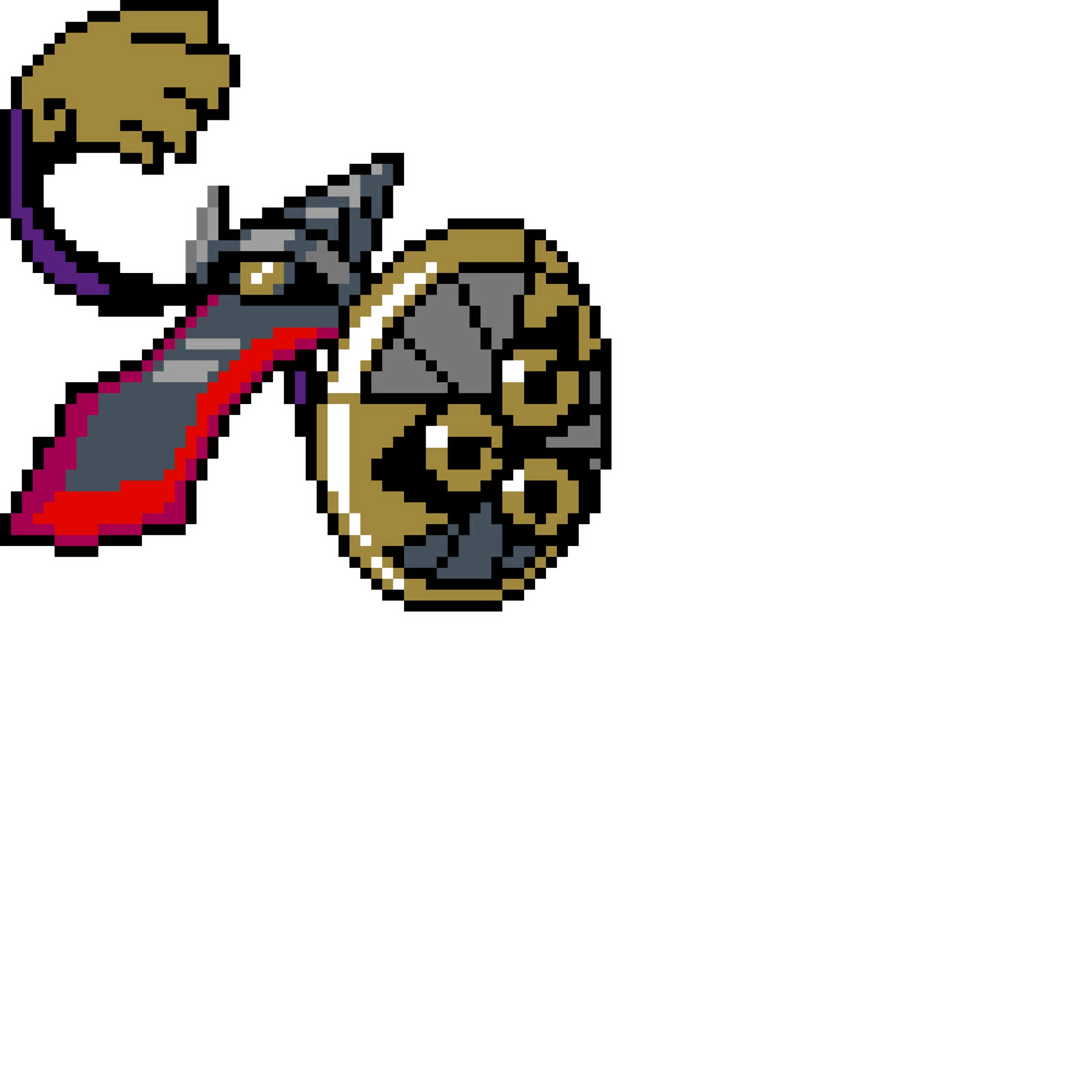 AEGISLASH Shiny pärlplatta mall