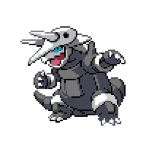 Aggron pärlplatta mall