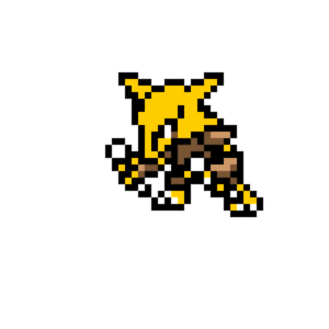 Alakazam pärlplatta mall