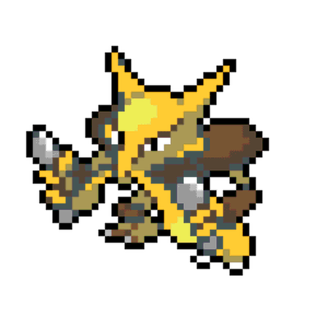 Alakazam pärlplatta mall