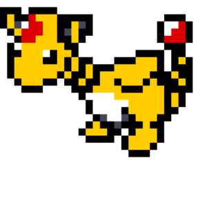 Ampharos pärlplatta mall