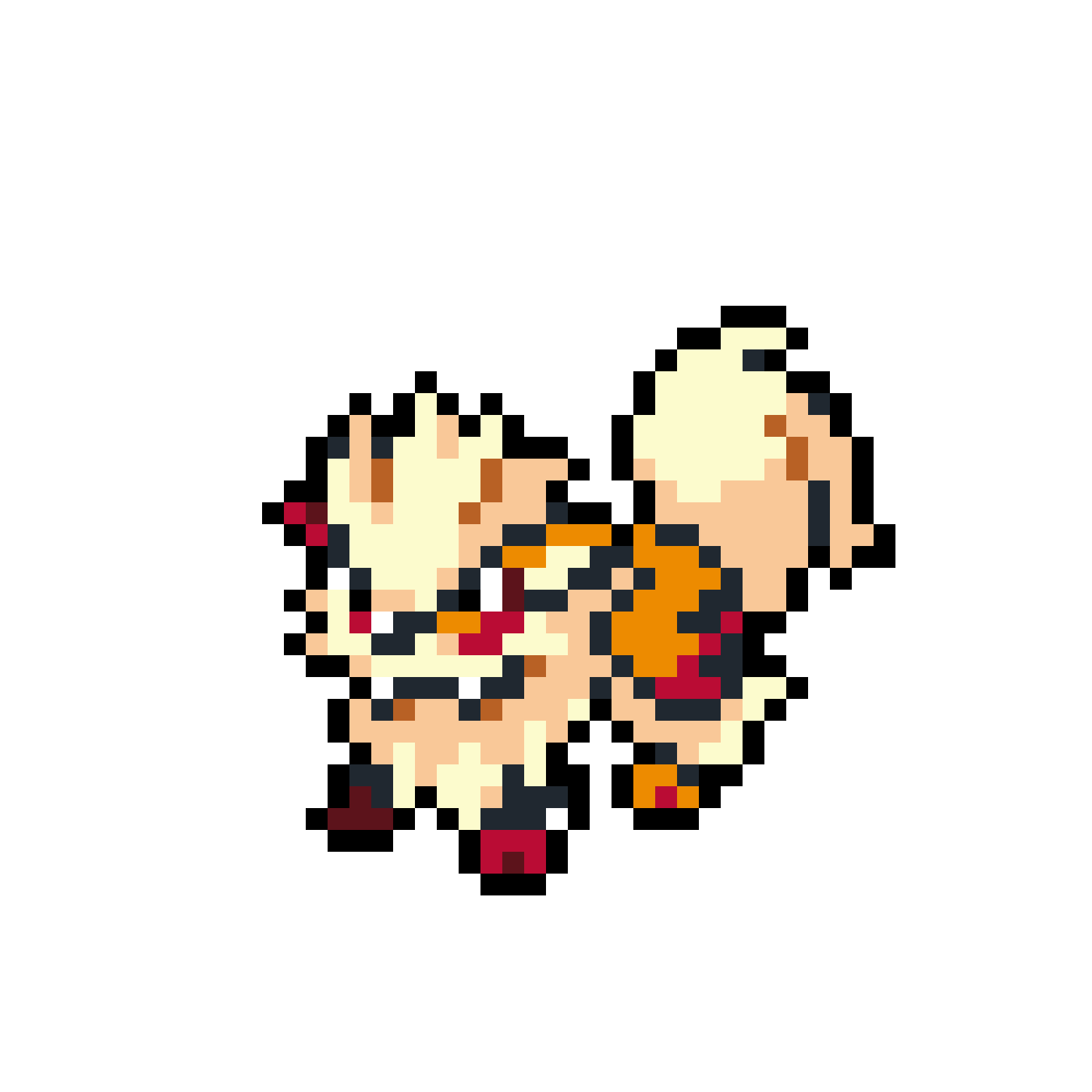 Arcanine pärlplatta mall