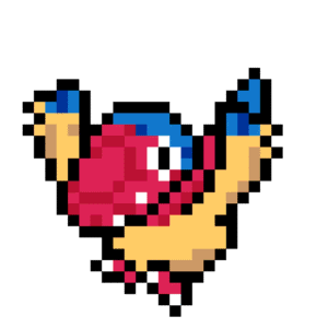 Archen Pokemon pärlplatta mall