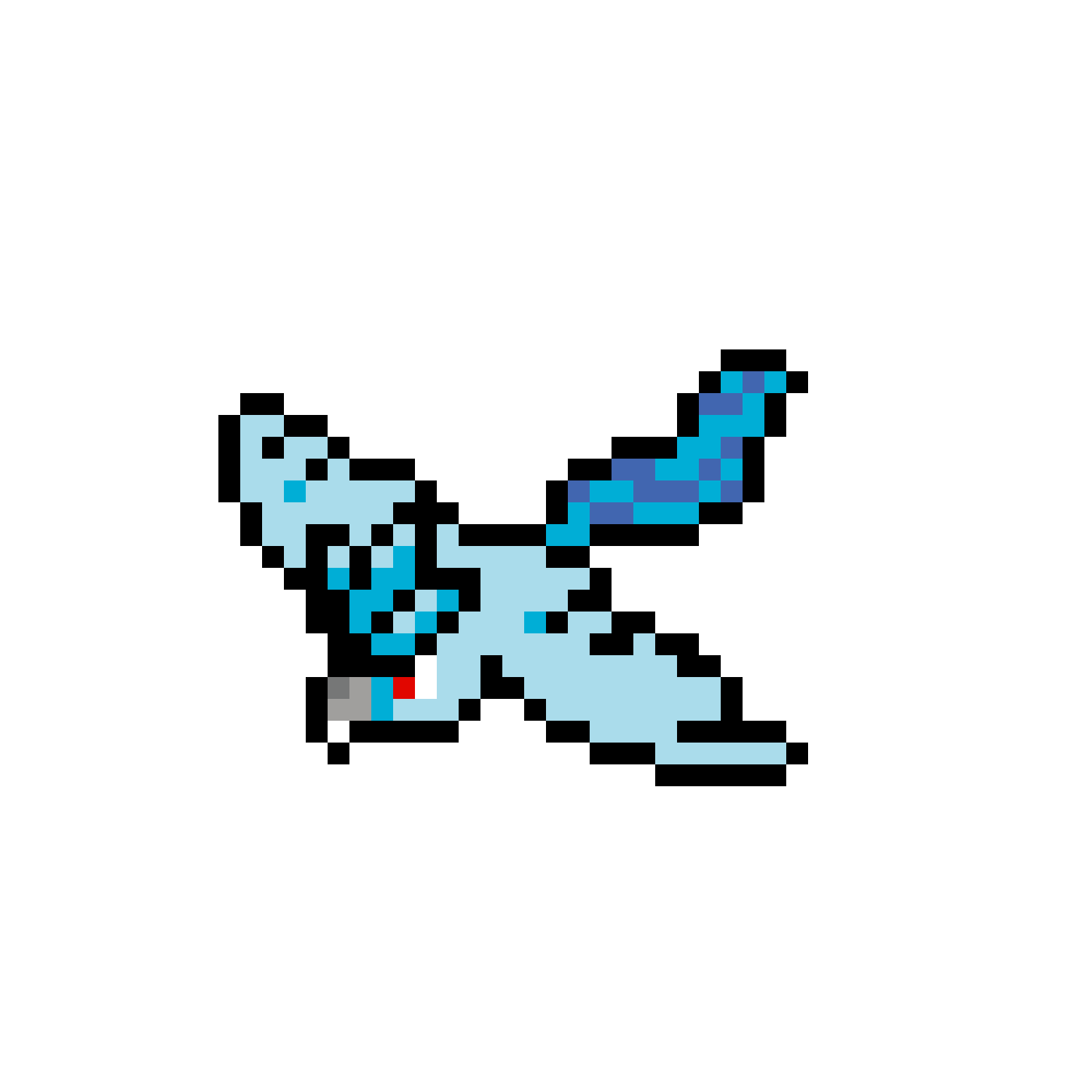 Articuno pärlplatta mall