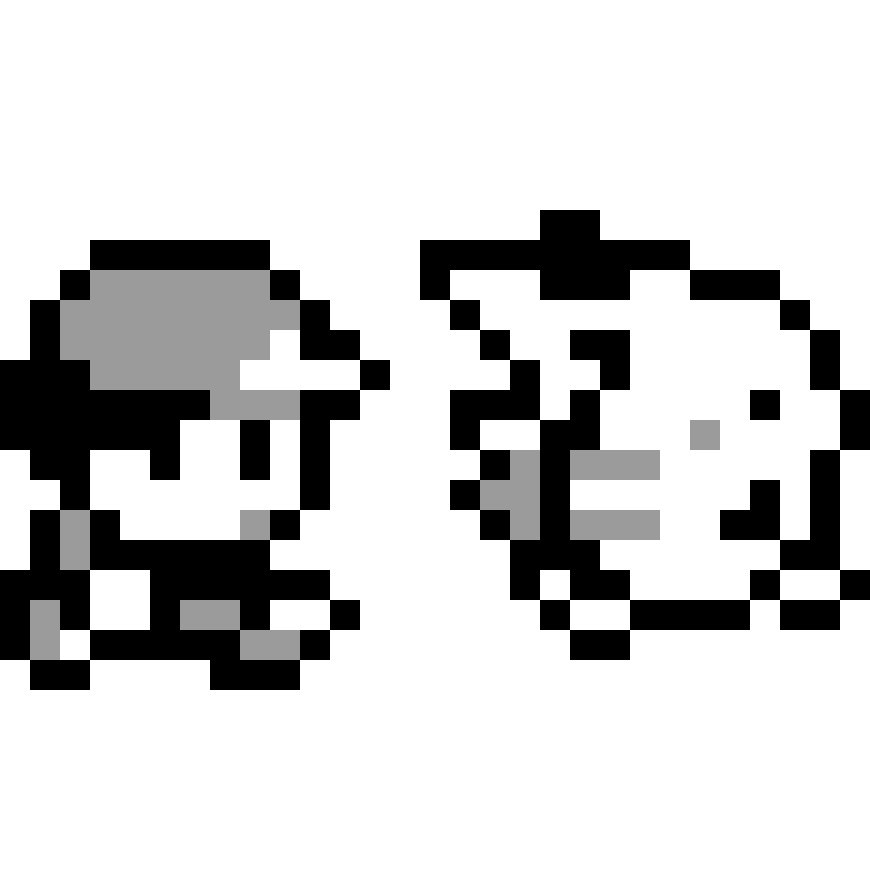 Ash och Pikachu 8 Bits pärlplatta mall