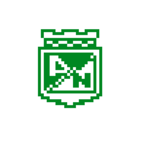 Atlético Nacional Emblem Pärlplatta Design