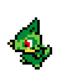 Axew Pokemon pärlplatta mall