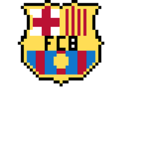 Barcelona Emblem Pärlplatta Design