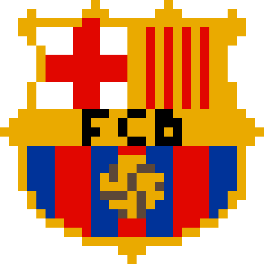 Barcelona Logotyp Pärlplatta Design