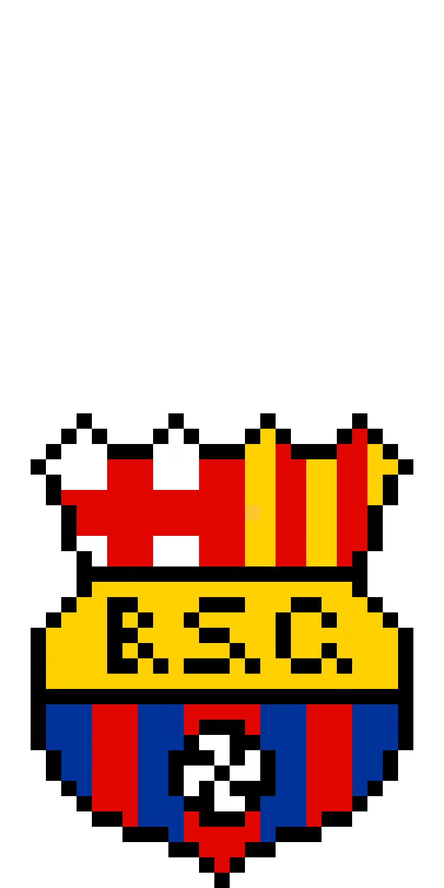 Barcelona SC Emblem Pärlplatta Design