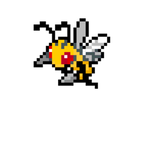 Beedrill pärlplatta mall