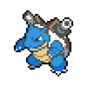 Blastoise pärlplatta mall