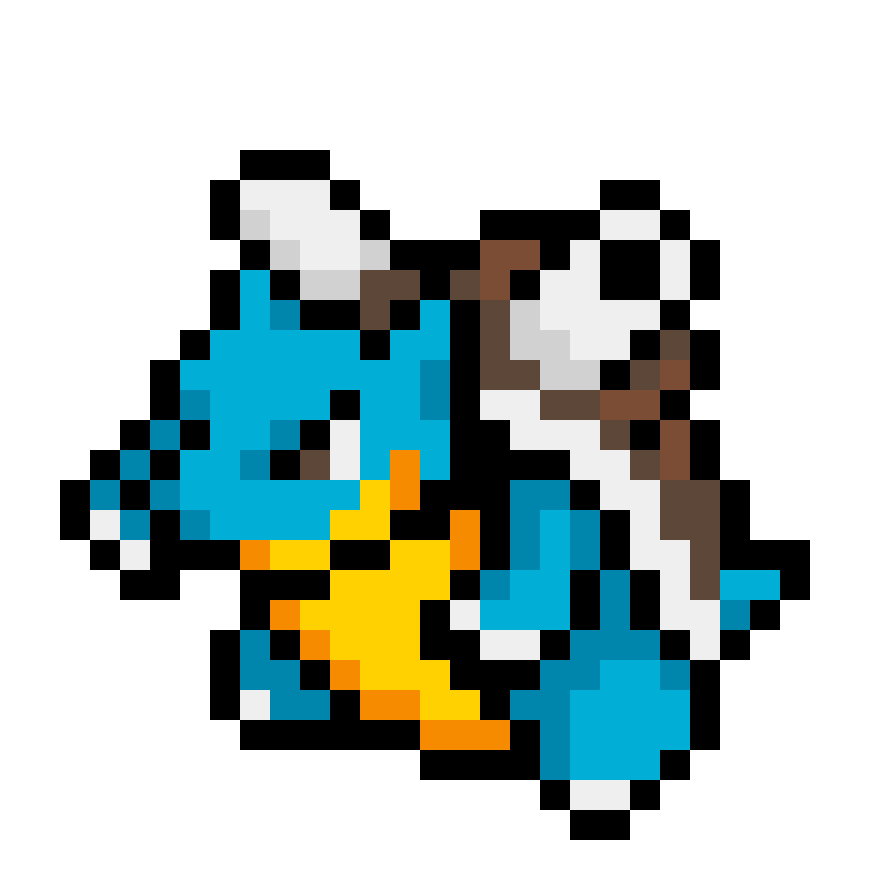 Blastoise pärlplatta mall