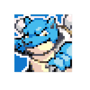 Blastoise pärlplatta mall