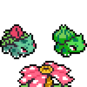 Bulbasaur Evolutioner pärlplatta mall