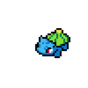 Bulbasaur Grundfärger (Original av Felipeblast) pärlplatta mall