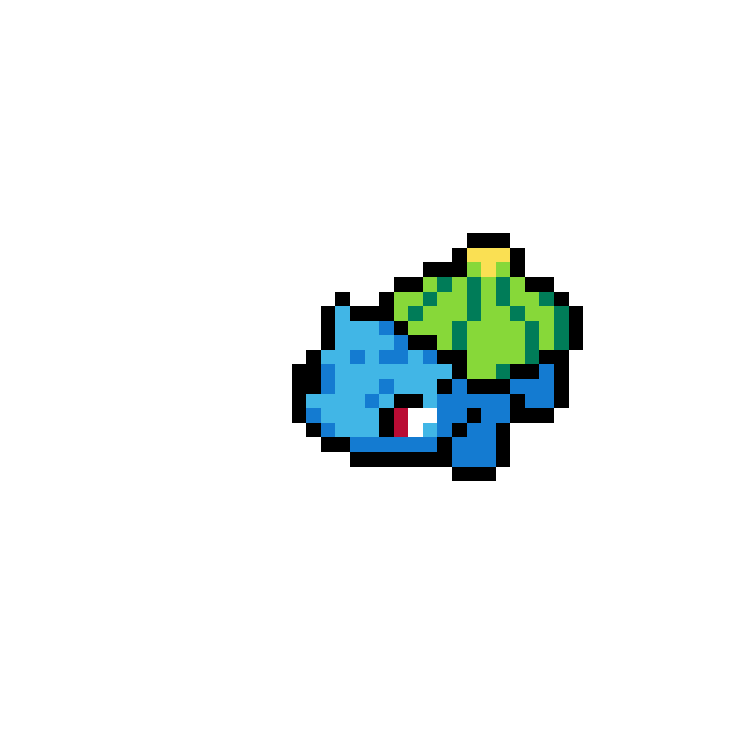 Bulbasaur Grundfärger (Original av Felipeblast) pärlplatta mall