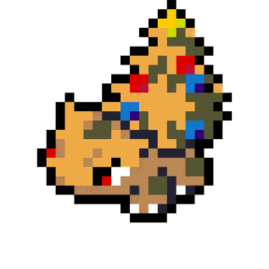 Bulbasaur Jul pärlplatta mall