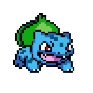 Bulbasaur pärlplatta mall