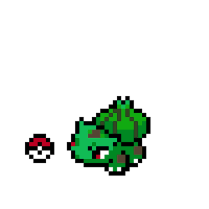 Bulbasaur pärlplatta mall