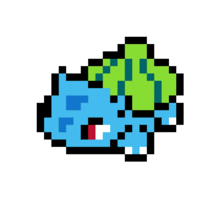 Bulbasaur pärlplatta mall