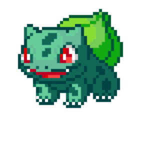 Bulbasaur pärlplatta mall