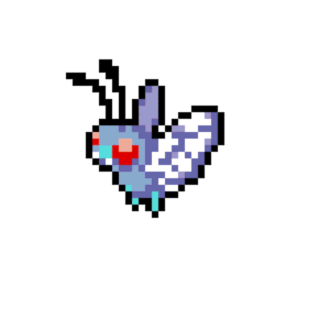 Butterfree pärlplatta mall