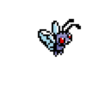 Butterfree pärlplatta mall