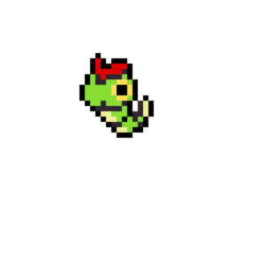 Caterpie pärlplatta mall