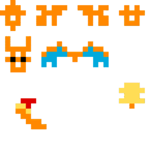 Charizard Byggsats pärlplatta mall