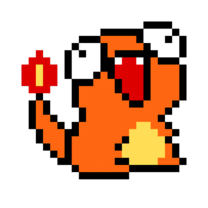 Charmander Derpy pärlplatta mall