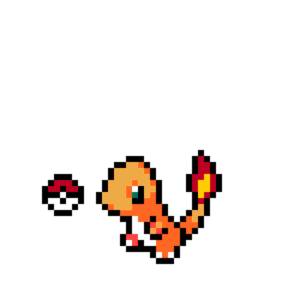 Charmander Nyckelring pärlplatta mall