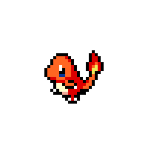 Charmander pärlplatta mall