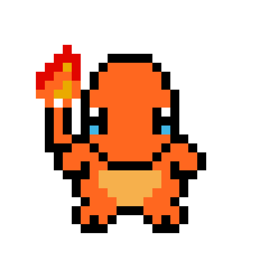 CHARMANDER Pärlplatta Design