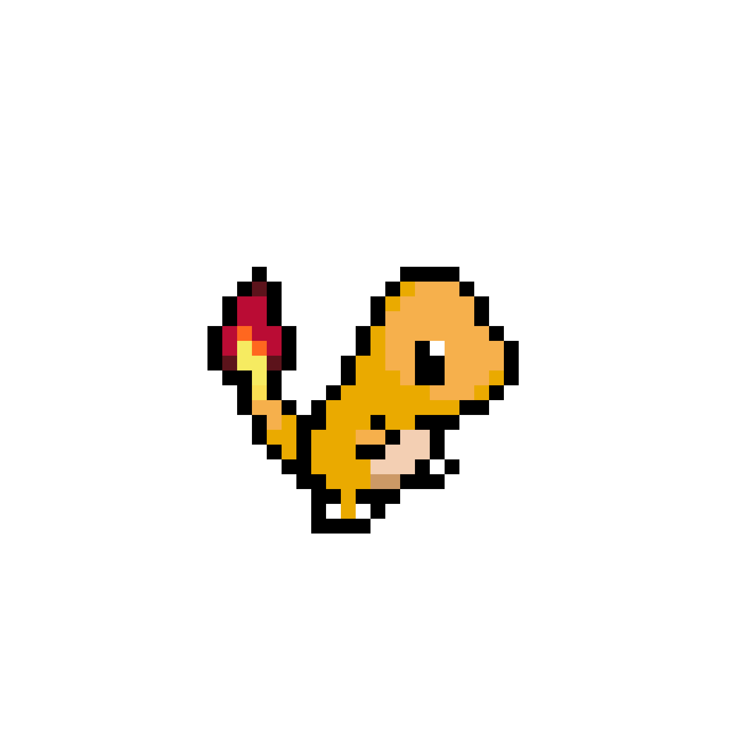 Charmander Pärlplatta Design