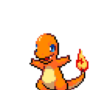 Charmander pärlplatta mall