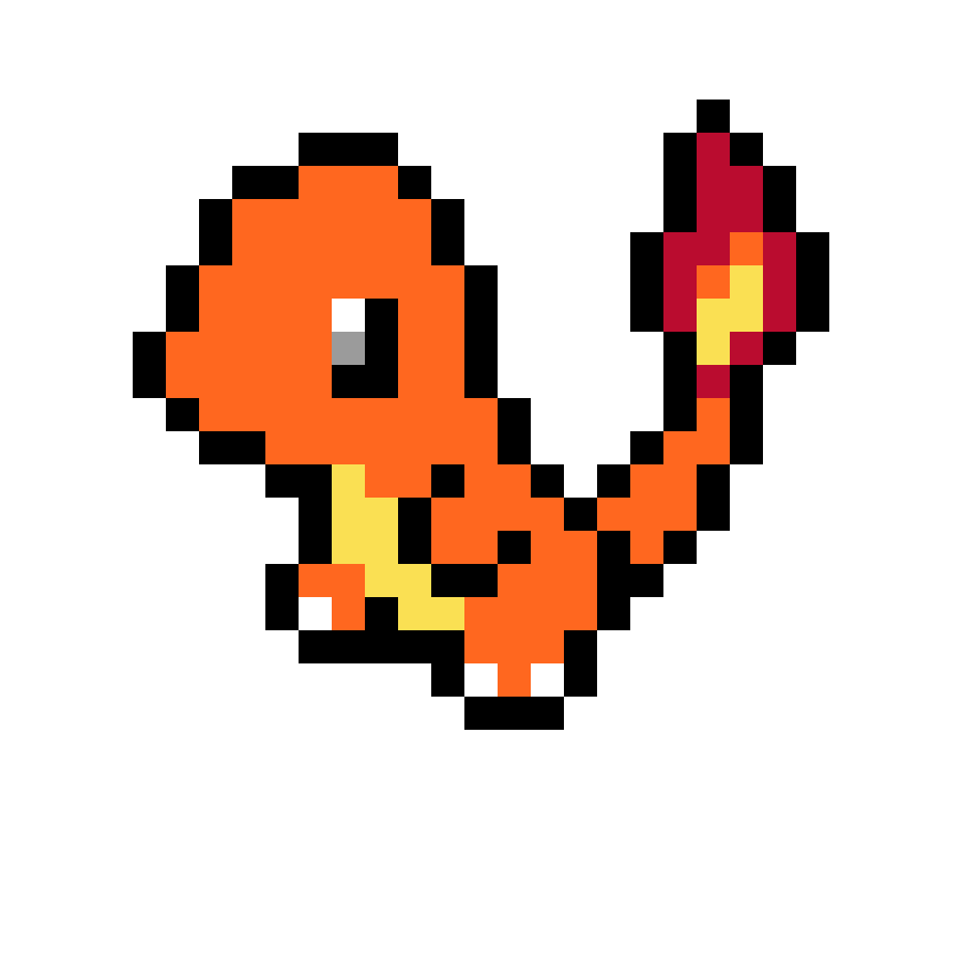 Charmander Pärlplatta Design
