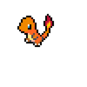 Charmander pärlplatta mall