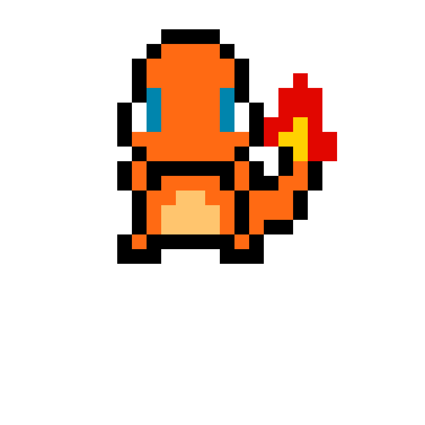 Charmander Pärlplatta Design