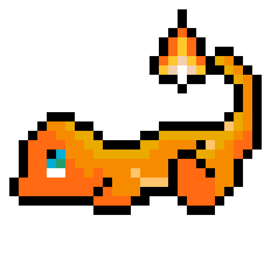 Charmander Pärlplatta Design