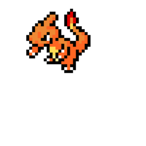 Charmeleon pärlplatta mall