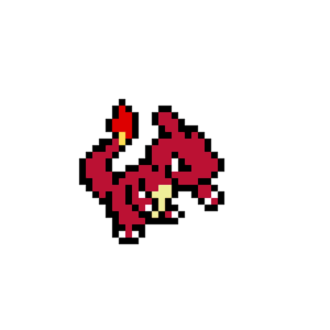 Charmeleon pärlplatta mall